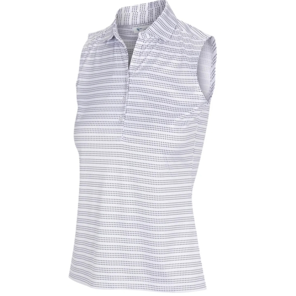 ML75 Backswing Sleeveless Polo Sleeveless Top White Women's Small NWT - Picture 1 of 8